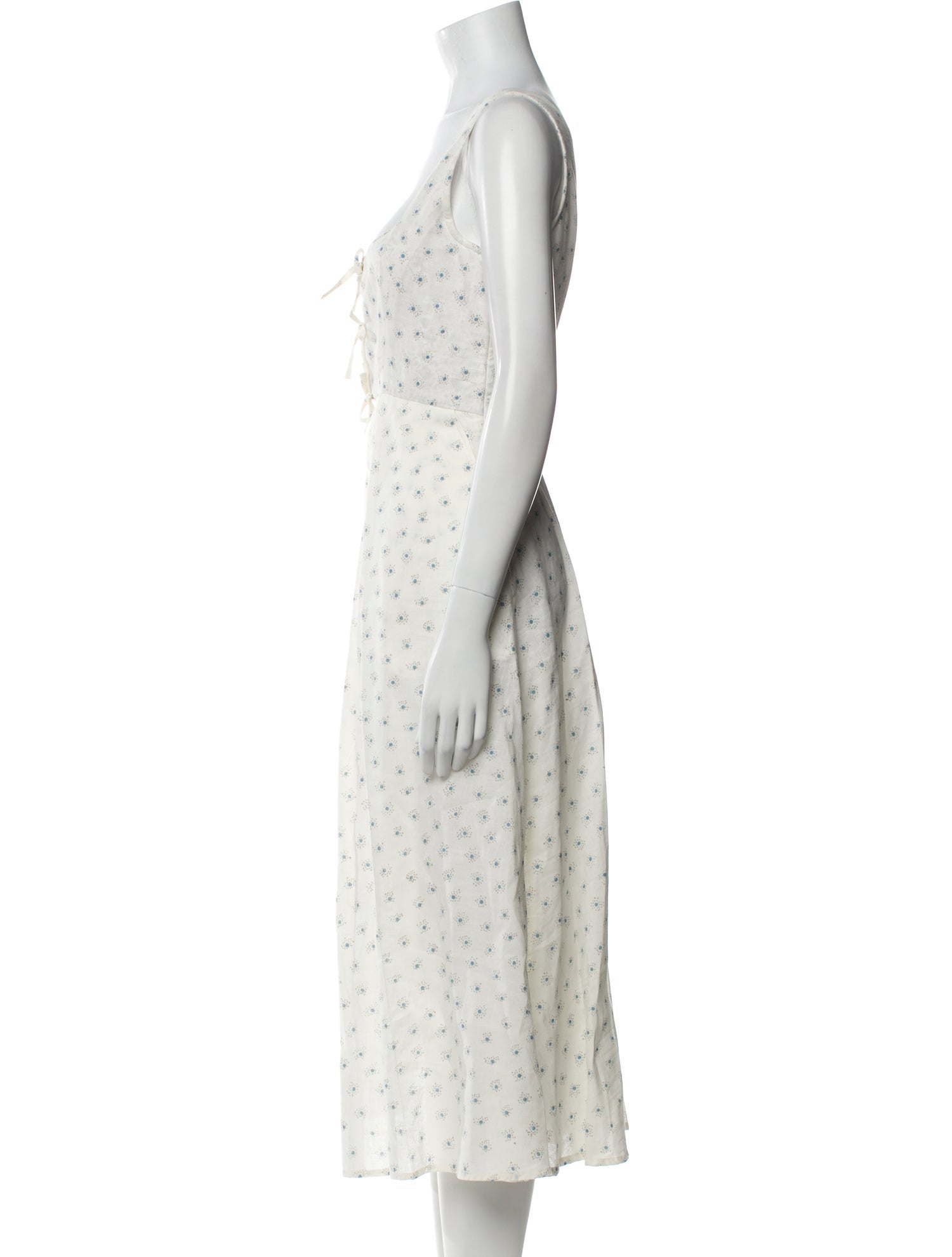 Thierry Colson Polka Dot Print Long Dress w/ Tags