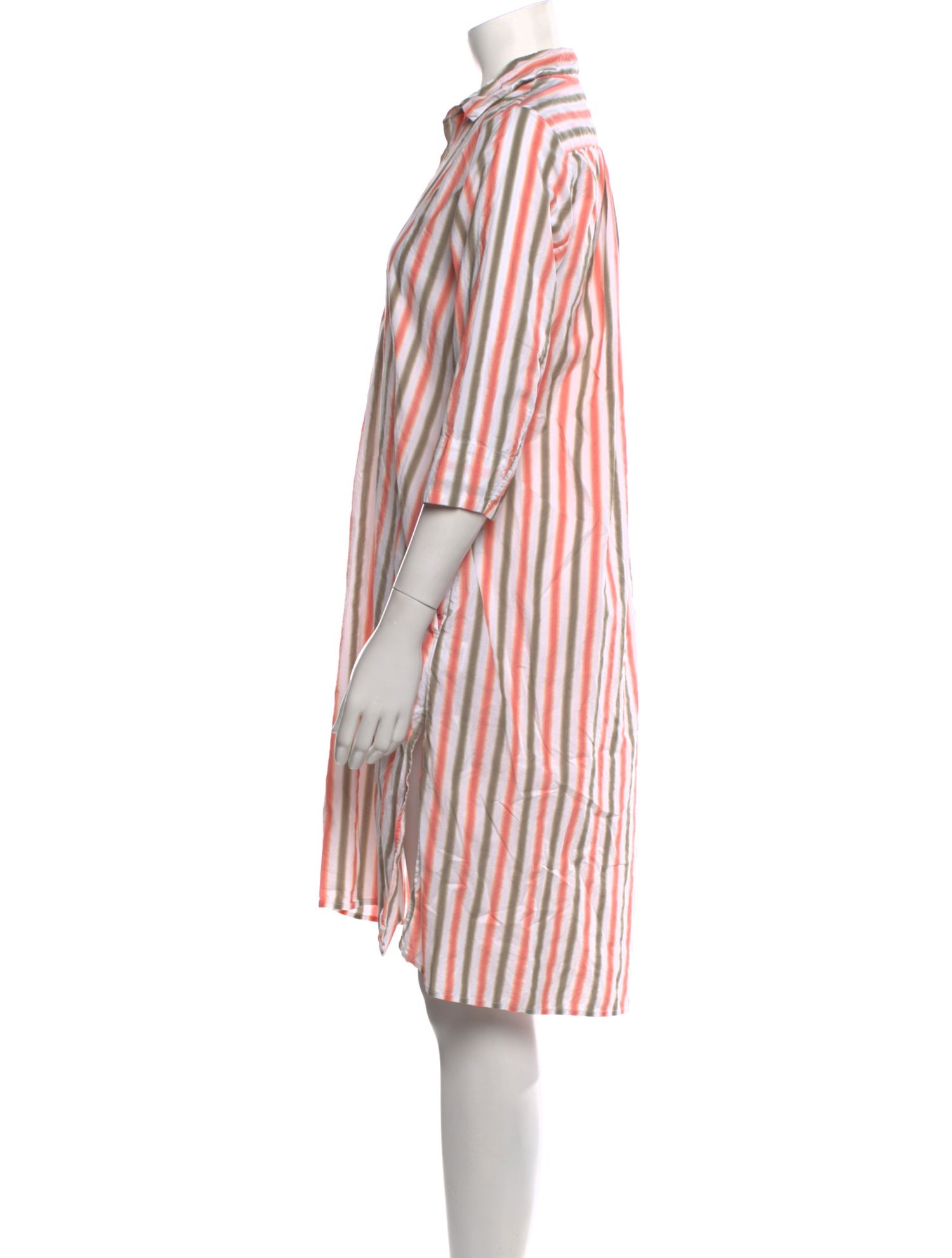 Thierry Colson Striped Knee-Length Dress