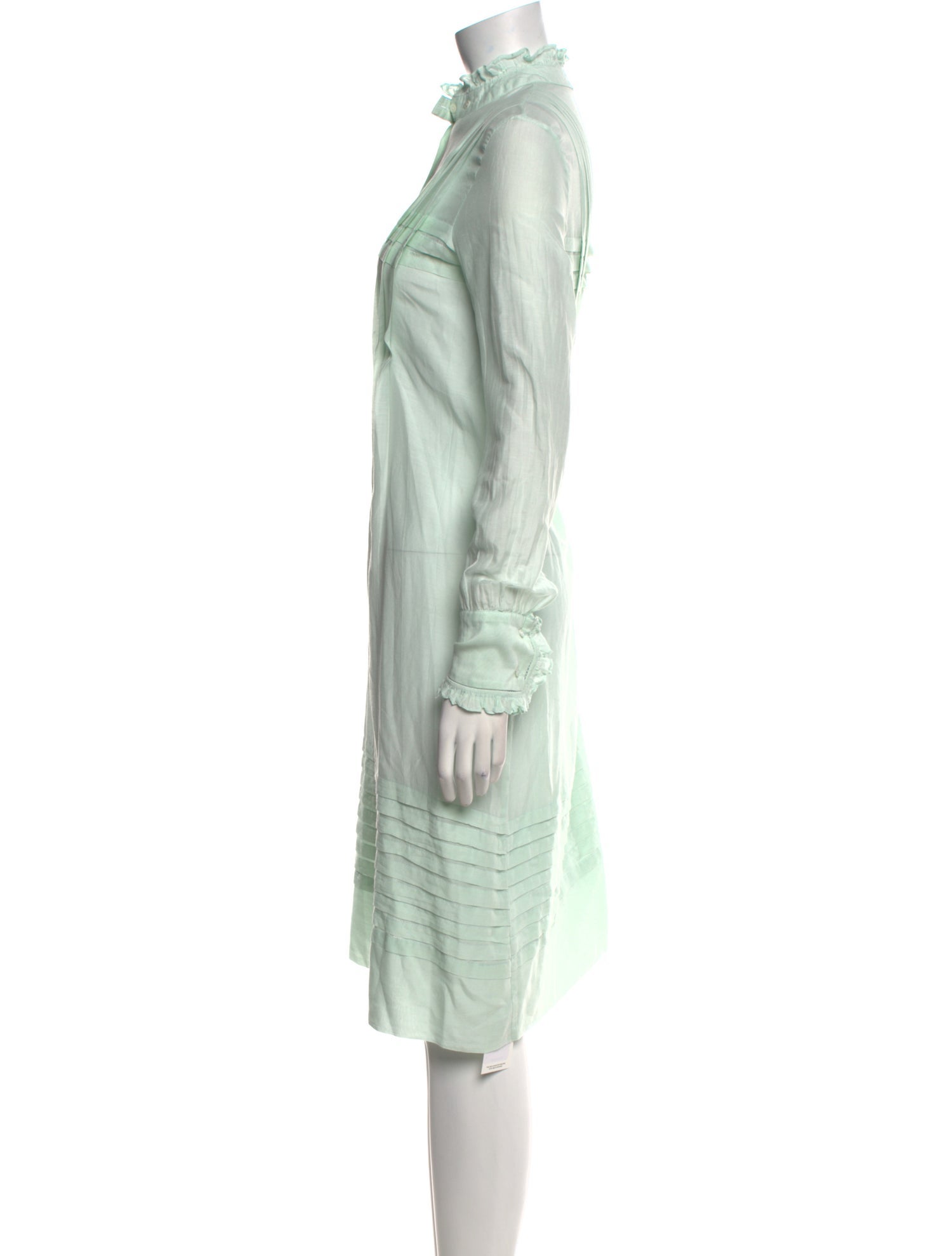 Thierry Colson Mock Neck Midi Length Dress