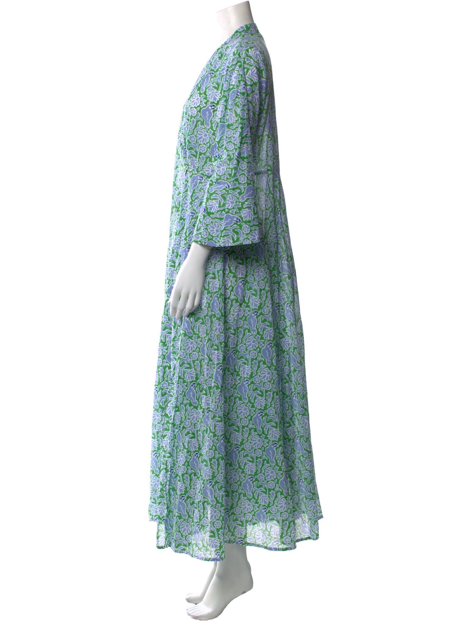 Thierry Colson Floral Print Long Dress