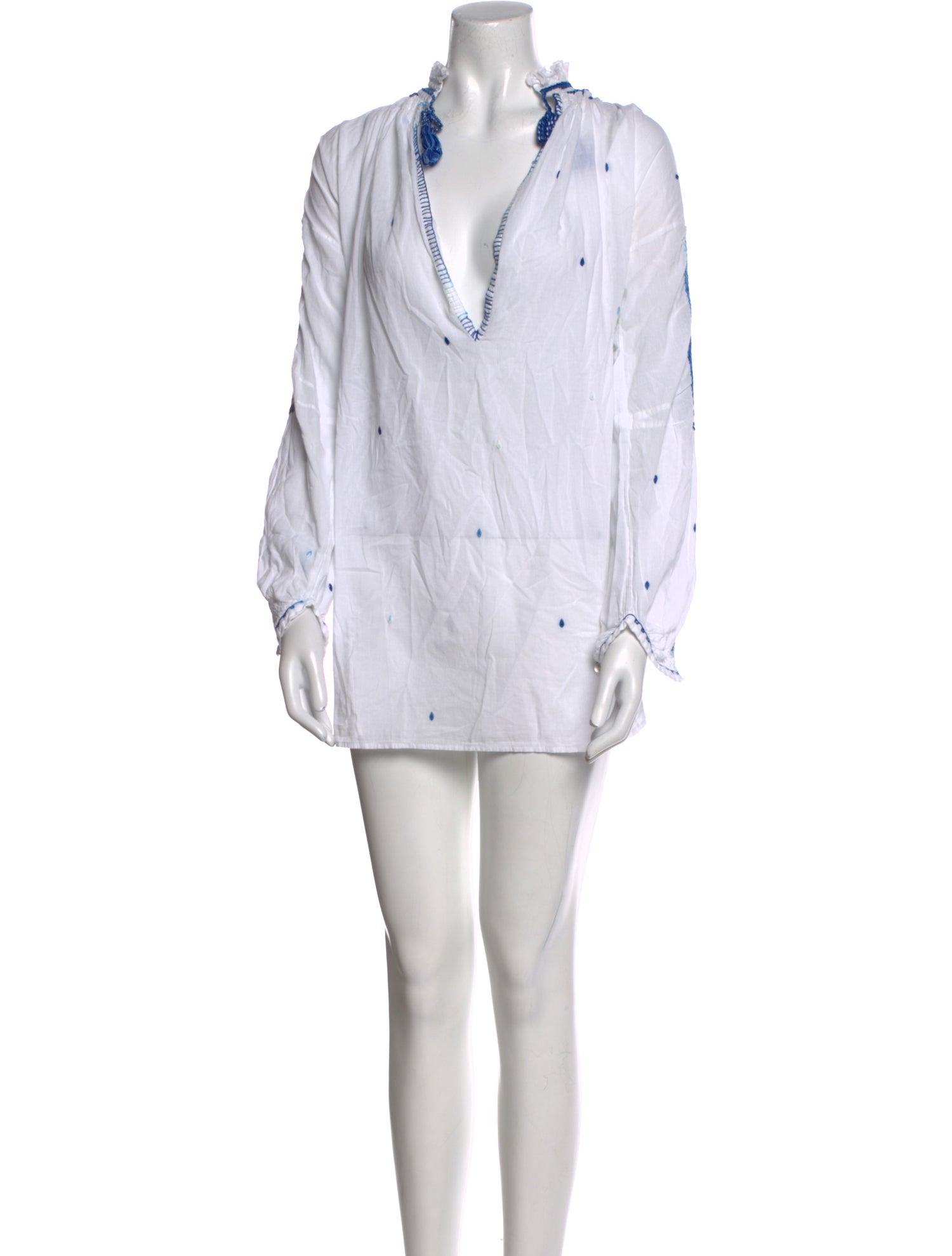 Thierry Colson V-Neck Mini Dress