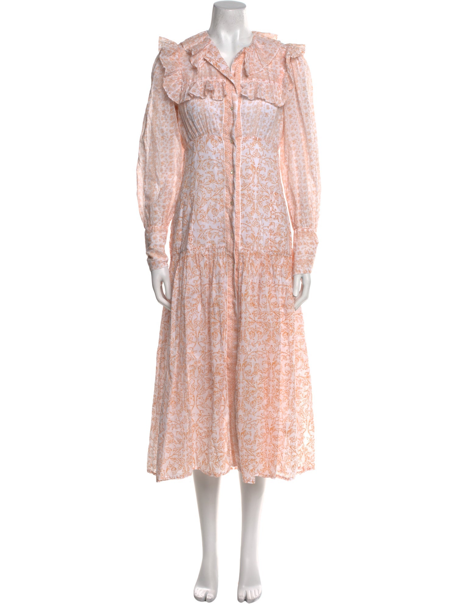 Thierry Colson Printed Long Dress