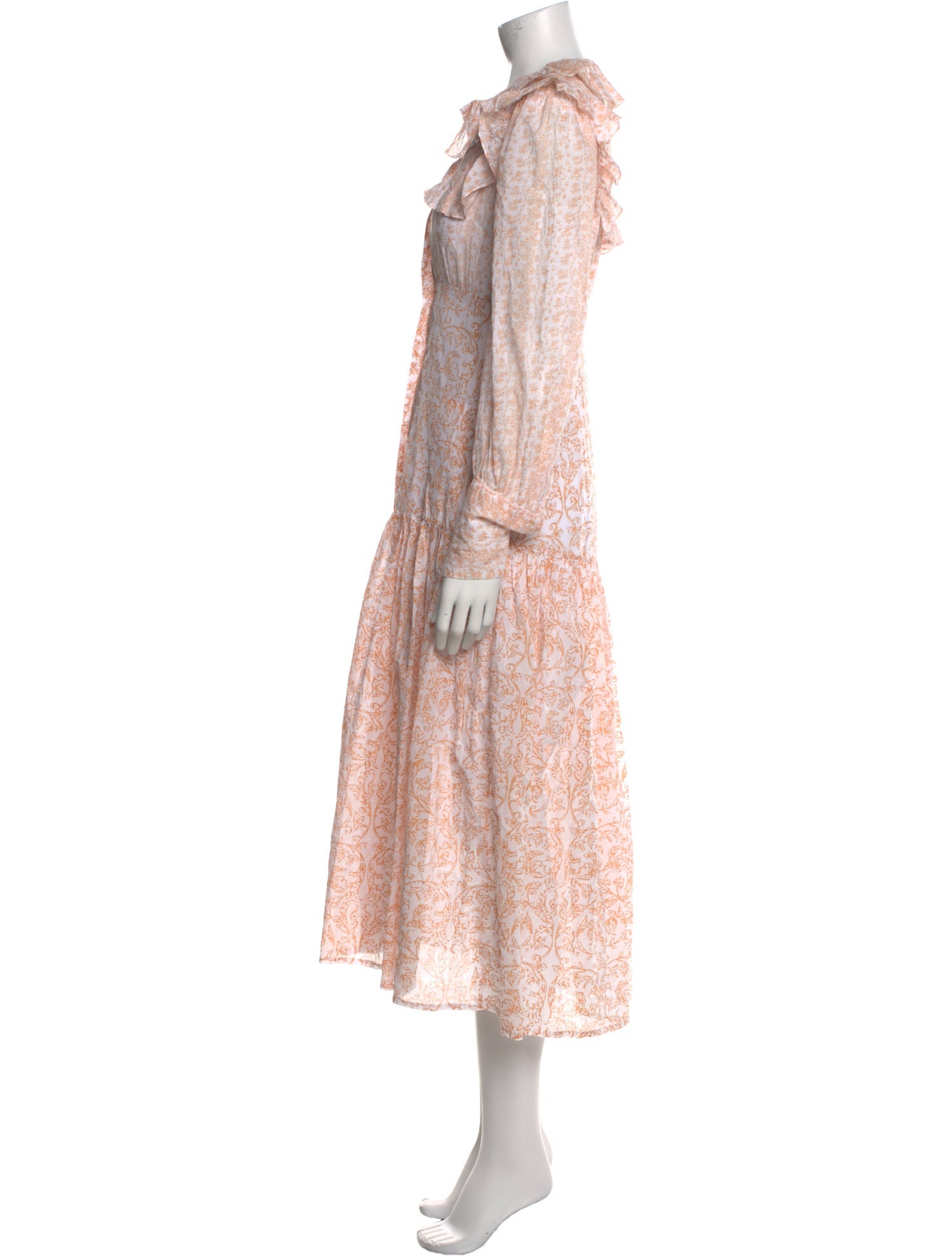 Thierry Colson Printed Long Dress