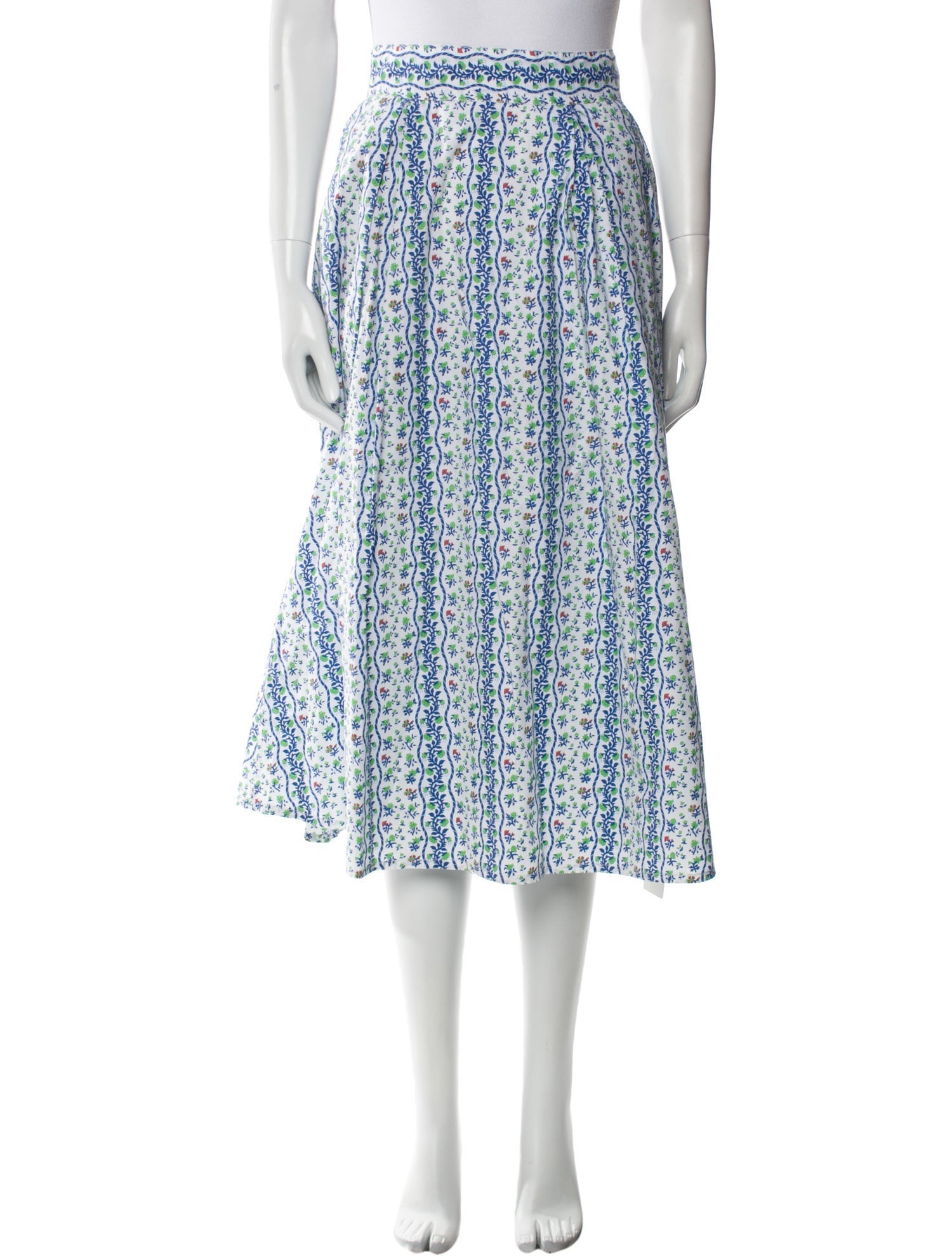 Thierry Colson Printed Midi Length Skirt