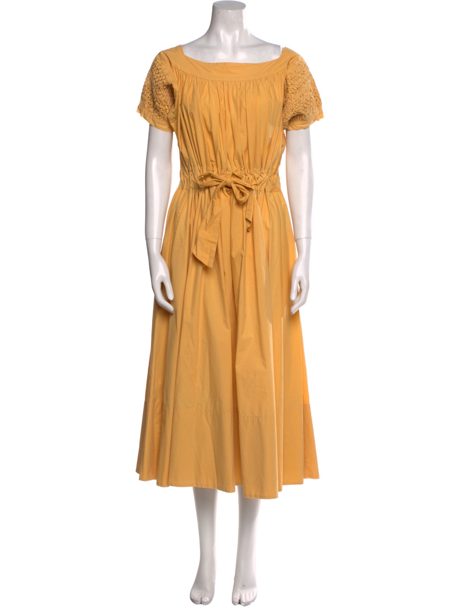 Thierry Colson Bateau Neckline Long Dress