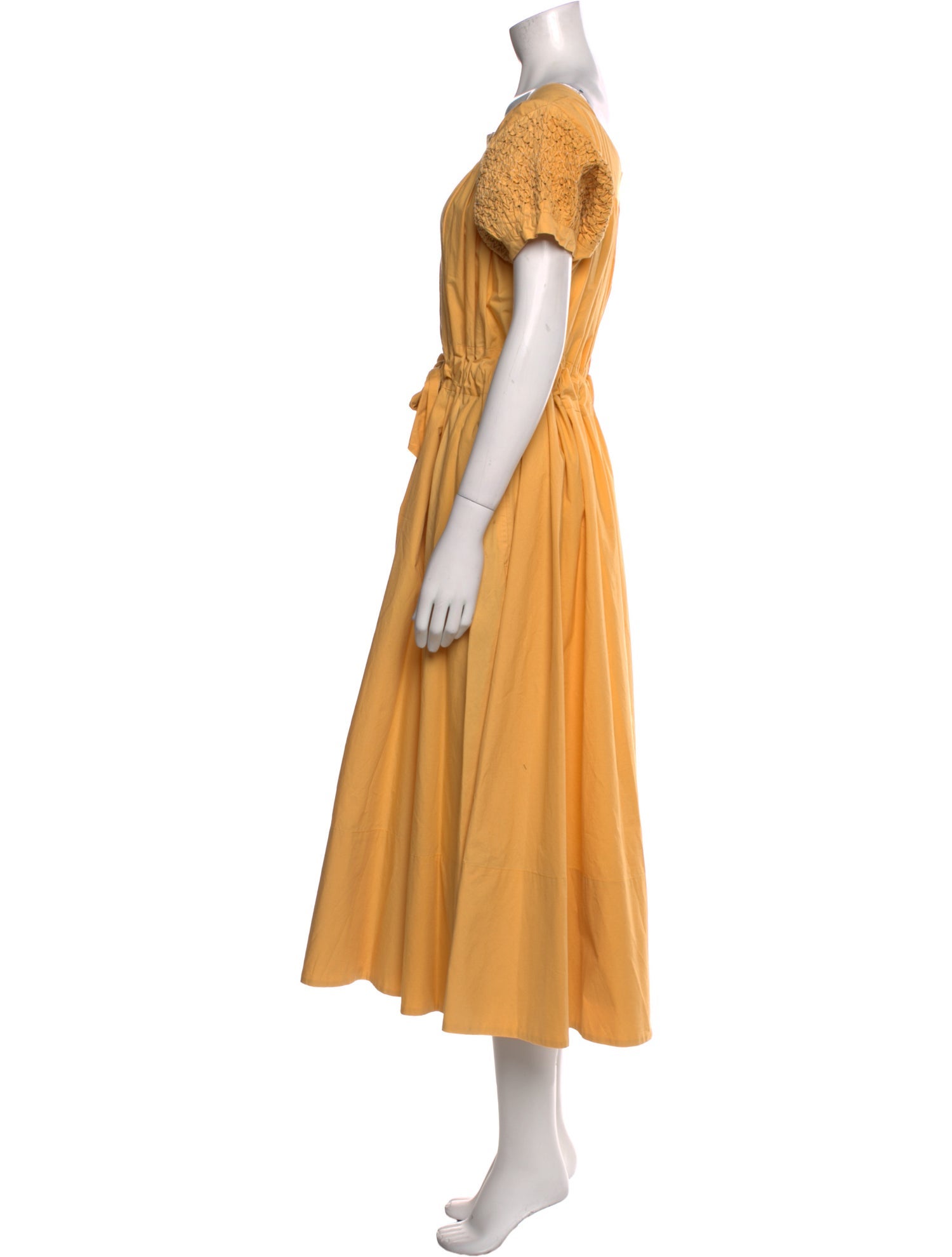 Thierry Colson Bateau Neckline Long Dress