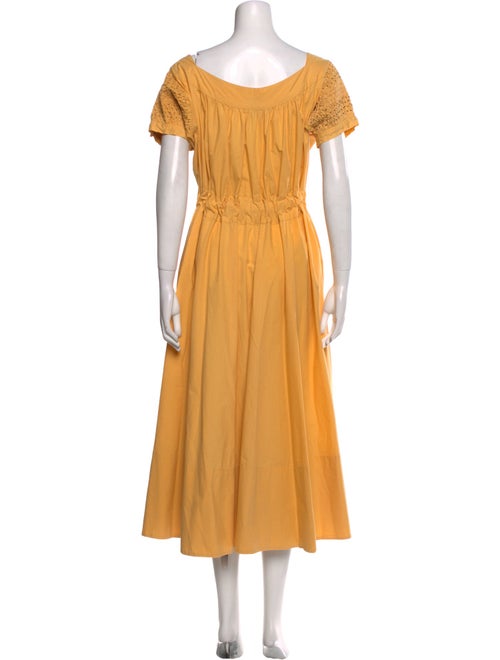 Thierry Colson Bateau Neckline Long Dress