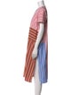 Thierry Colson Striped Midi Length Dress