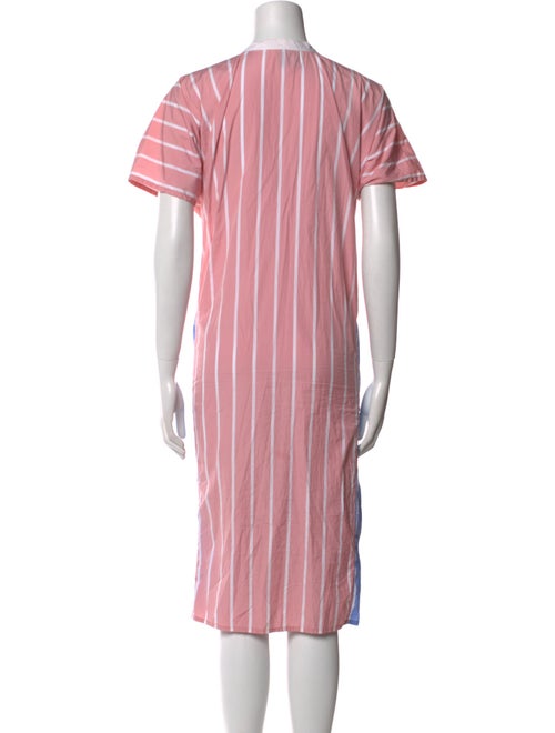 Thierry Colson Striped Midi Length Dress