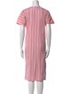 Thierry Colson Striped Midi Length Dress