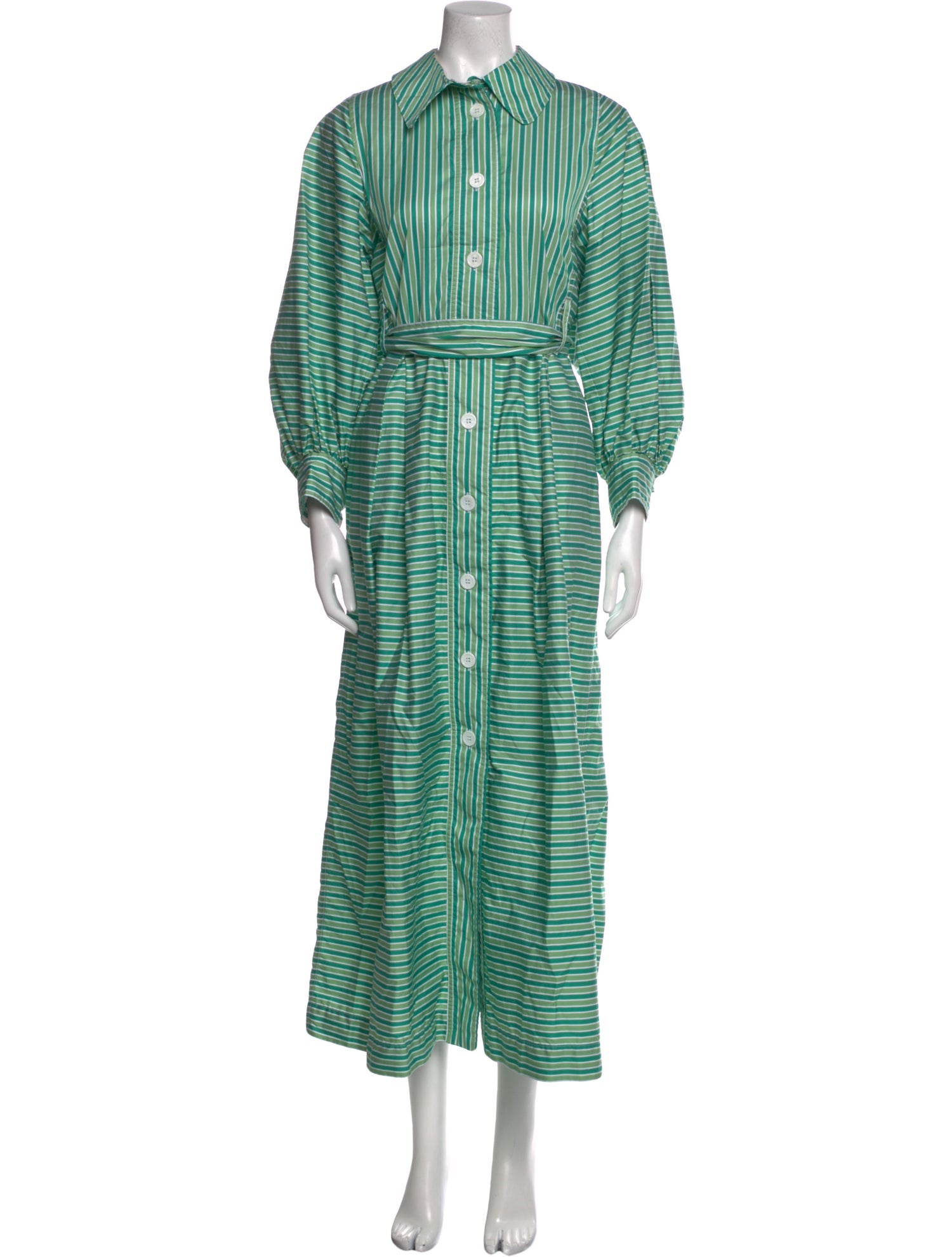 Thierry Colson Striped Long Dress