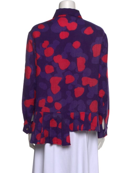 Thierry Colson Wool Printed Blouse