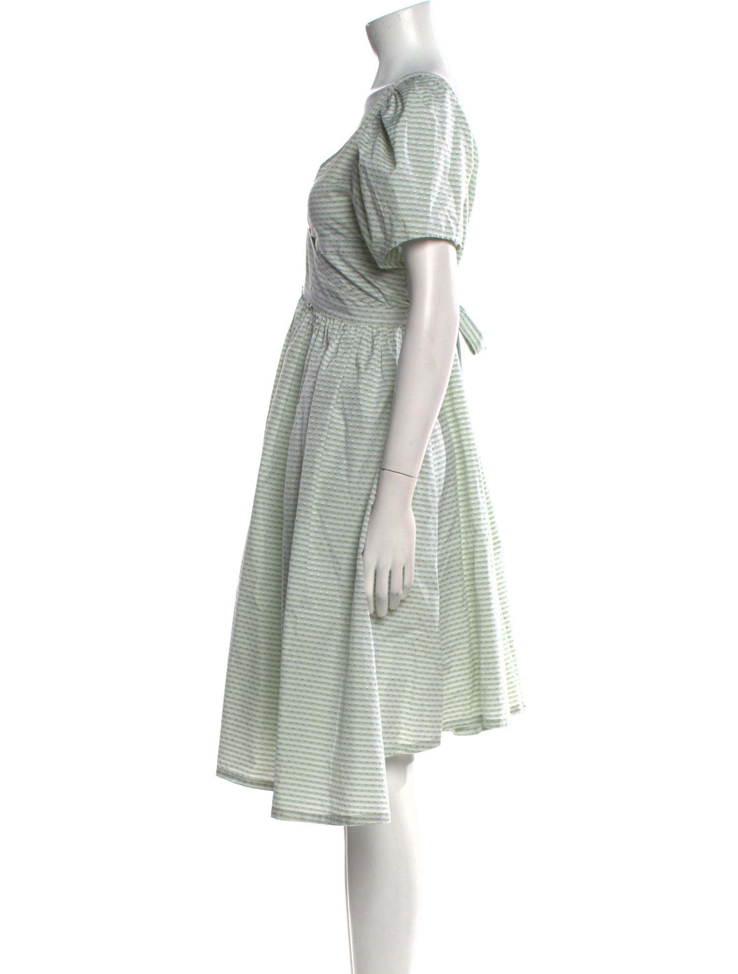Thierry Colson Striped Midi Length Dress