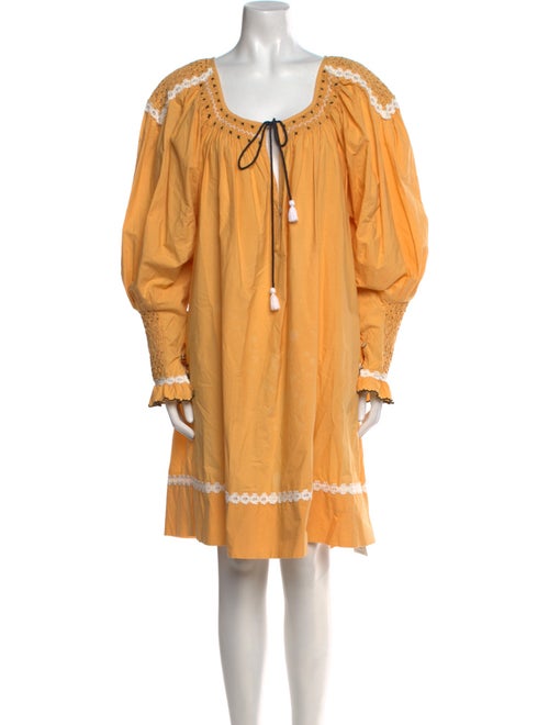 Thierry Colson Scoop Neck Knee-Length Dress