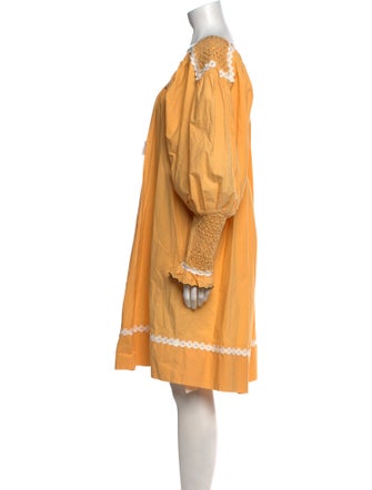 Thierry Colson Scoop Neck Knee-Length Dress