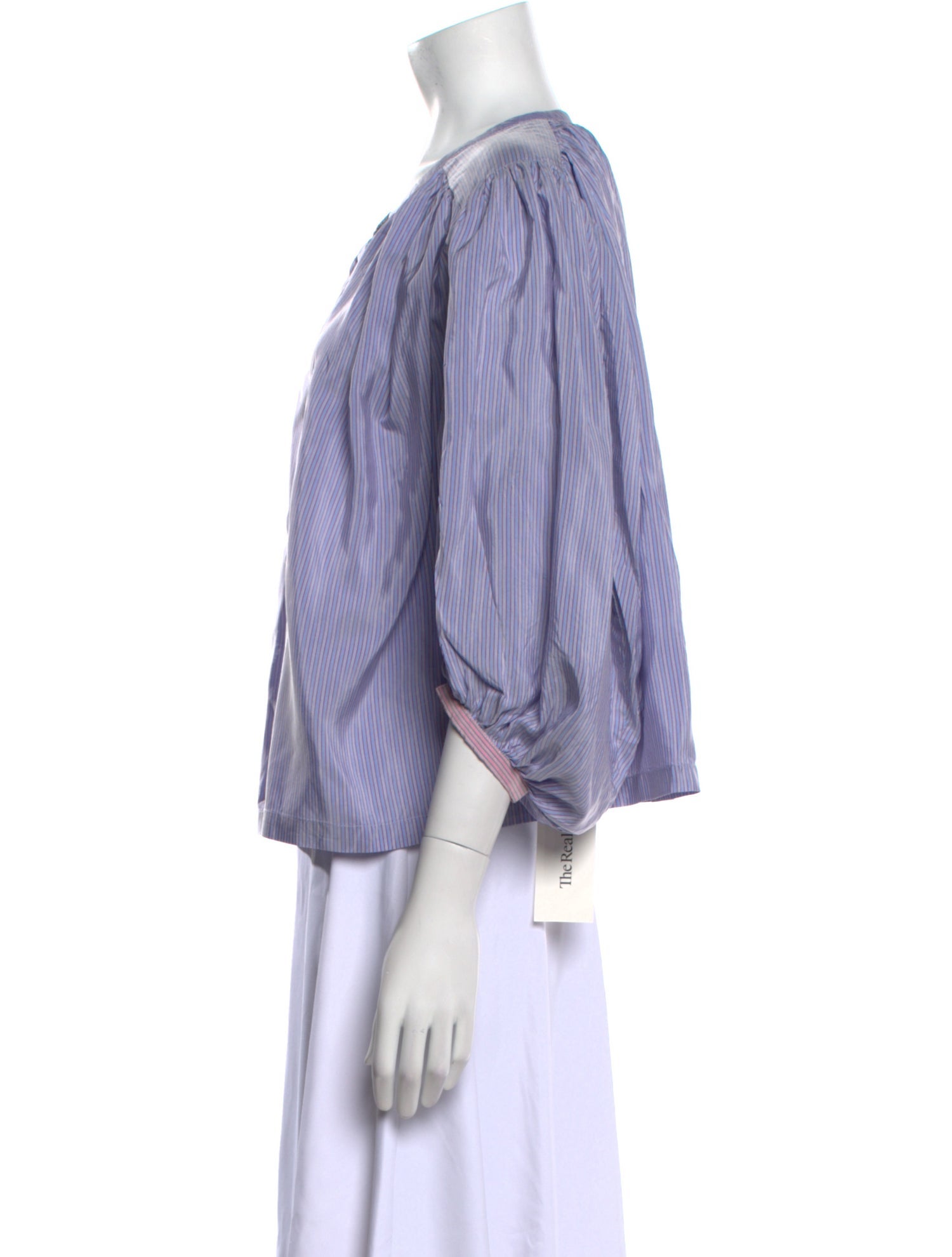 Thierry Colson Silk Scoop Neck Blouse