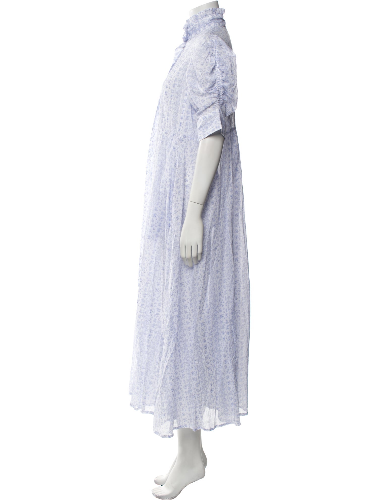 Thierry Colson Mock Neck Long Dress