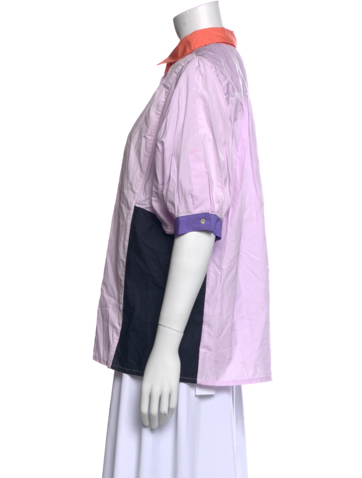 Thierry Colson Short Sleeve Button-Up Top w/ Tags