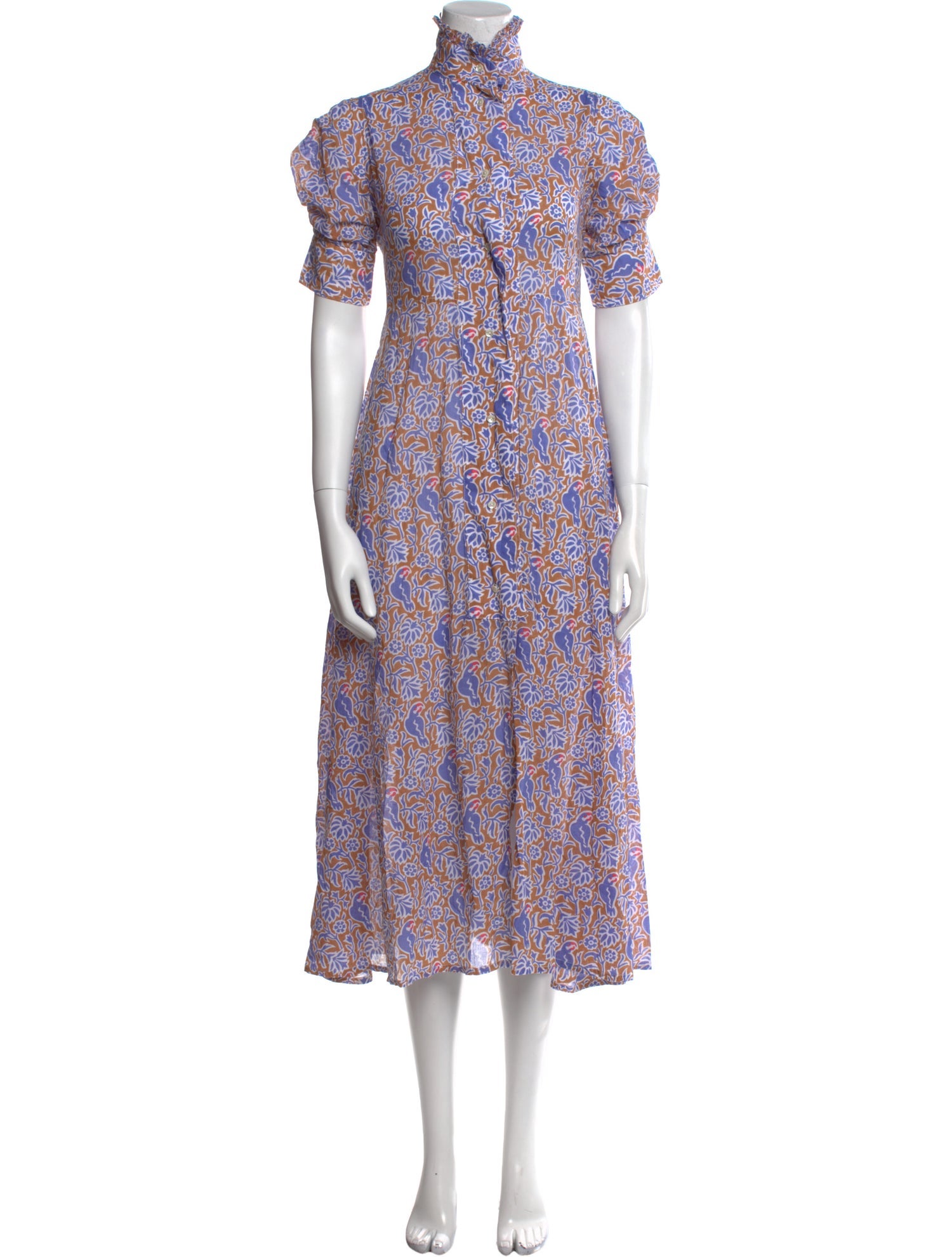 Thierry Colson Floral Print Long Dress