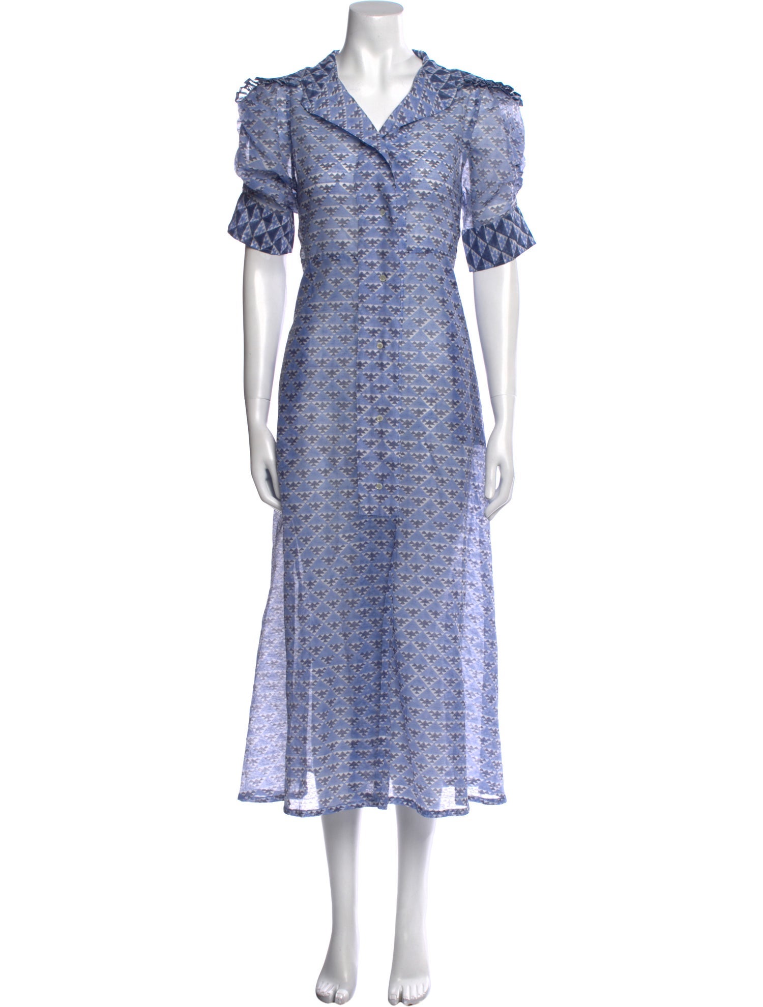 Thierry Colson Printed Long Dress w/ Tags