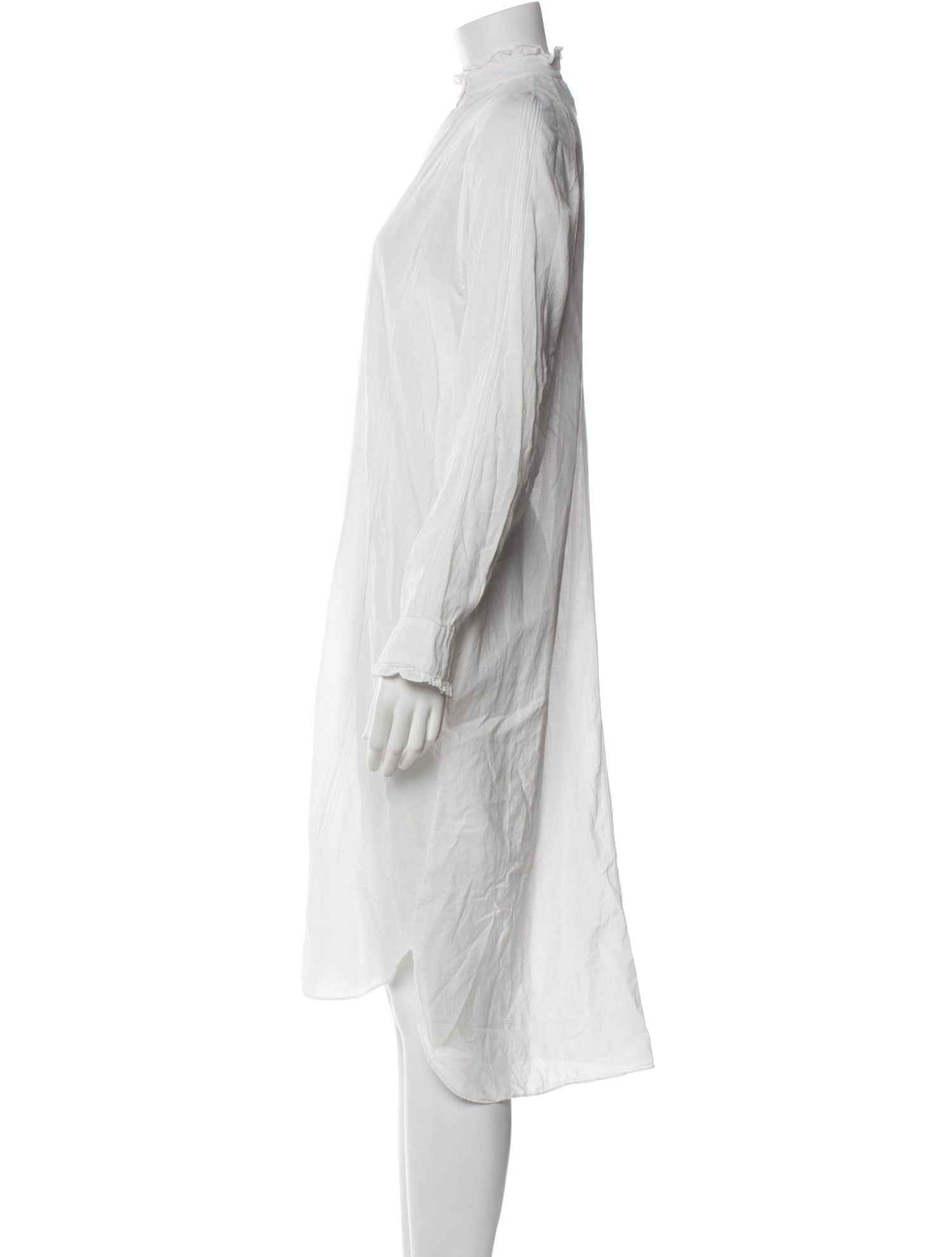 Thierry Colson Mock Neck Midi Length Dress