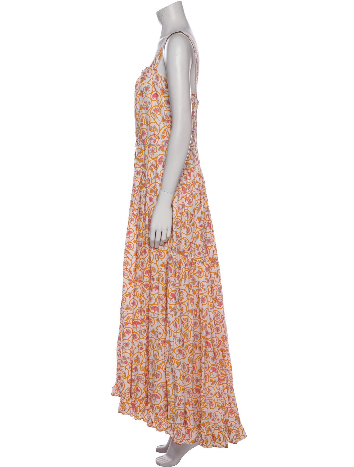 Thierry Colson Floral Print Long Dress