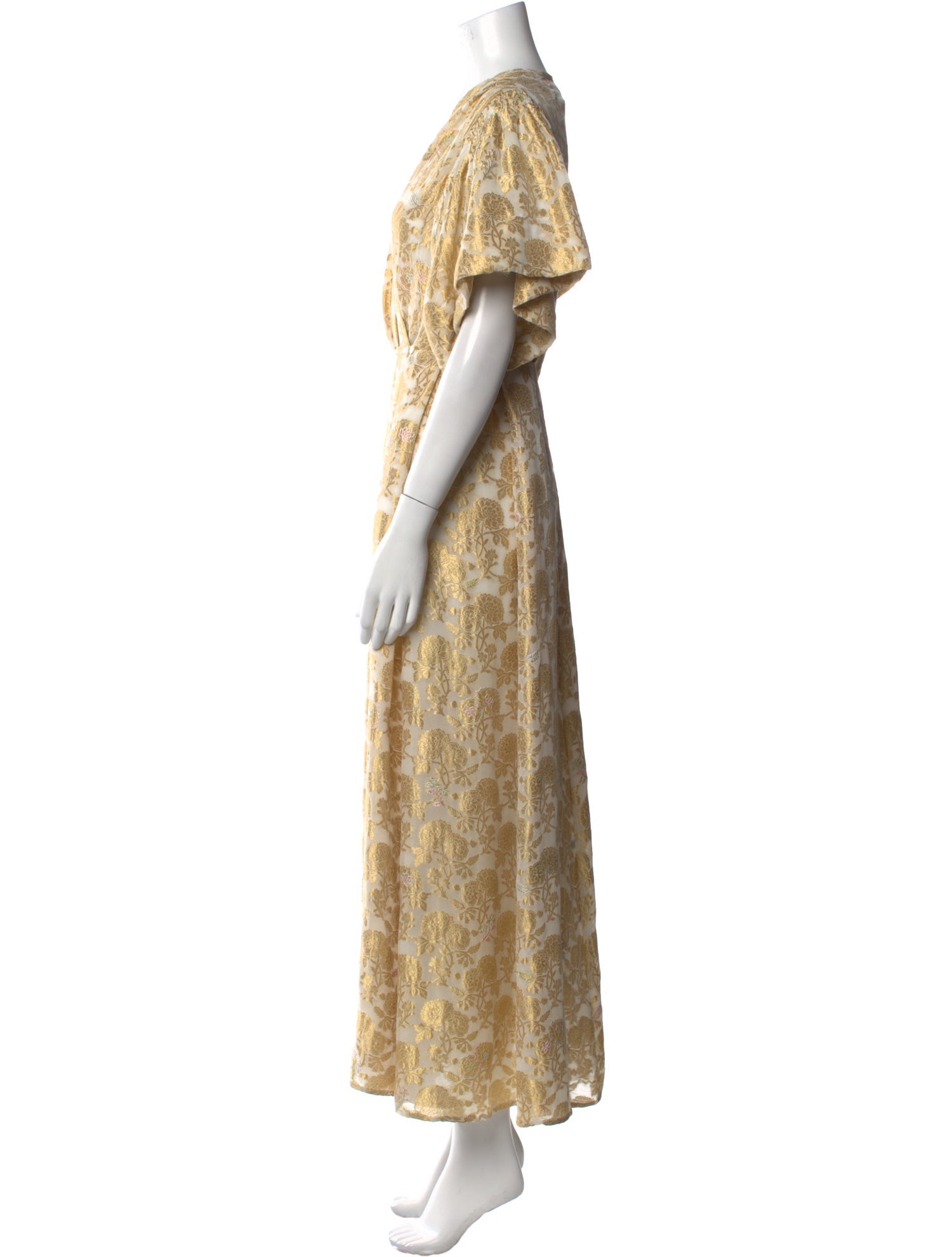 Thierry Colson Floral Print Long Dress