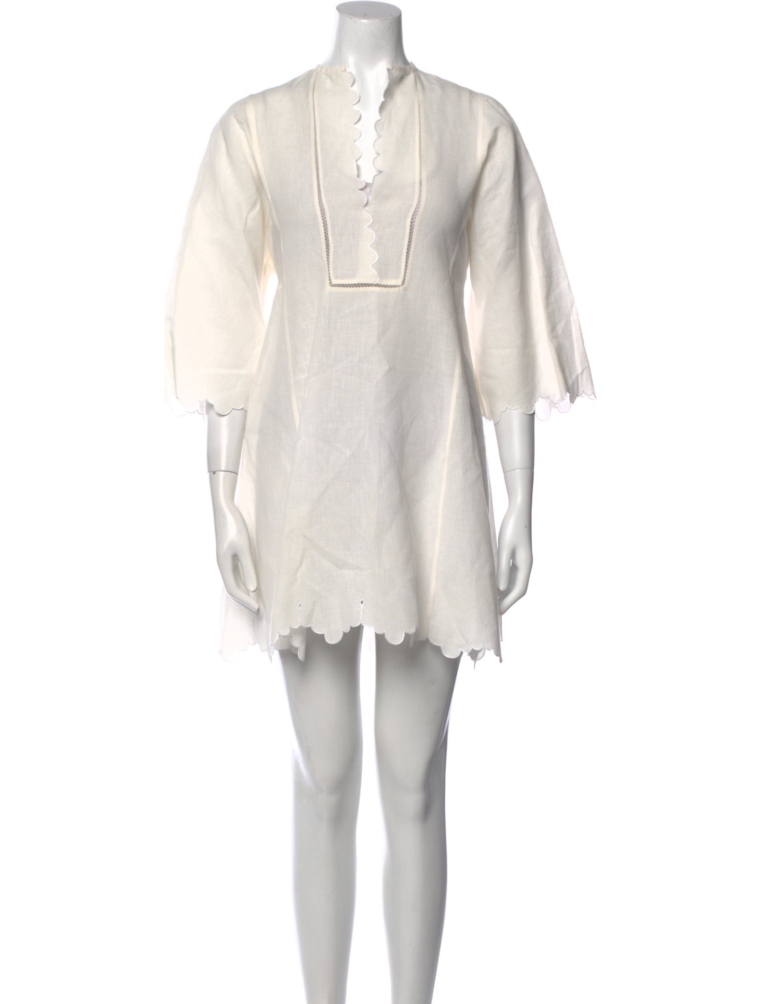 Thierry Colson V-Neck Mini Dress