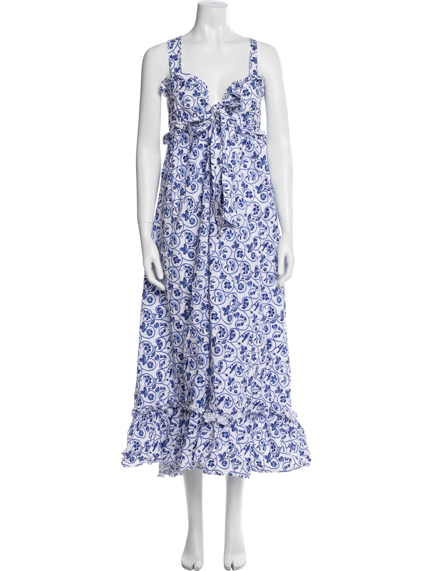 Thierry Colson Floral Print Long Dress