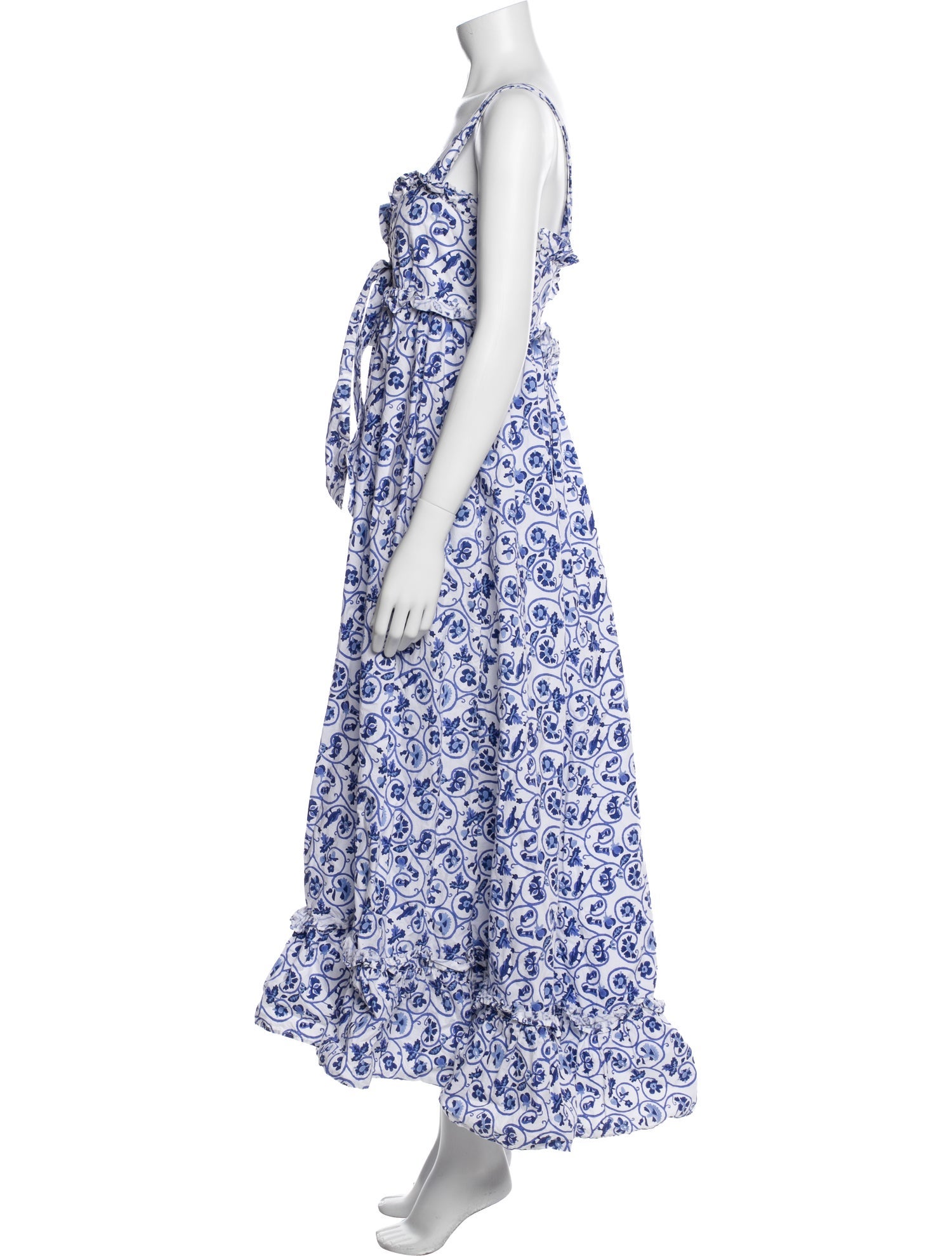 Thierry Colson Floral Print Long Dress