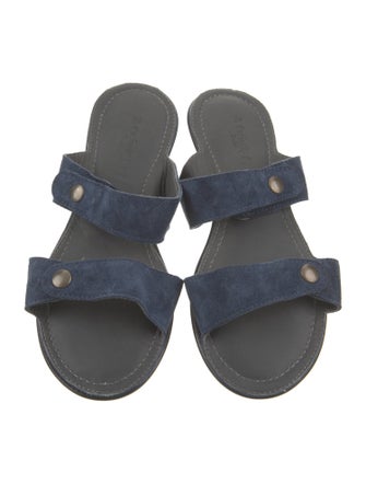 The Old Curiosity Shop Suede Studded Accents Slides
