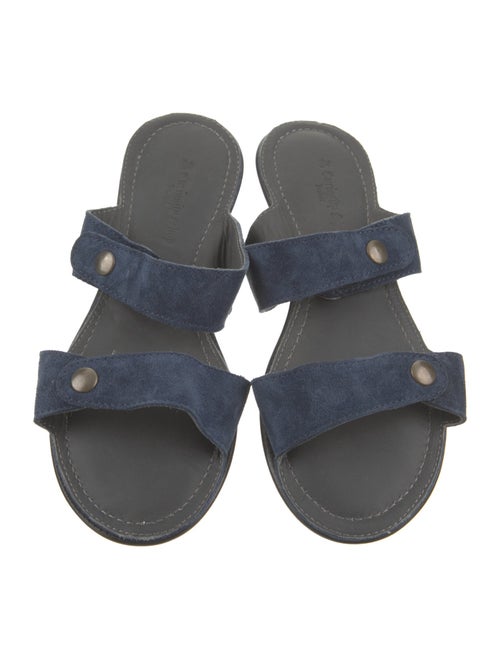 The Old Curiosity Shop Suede Studded Accents Slides
