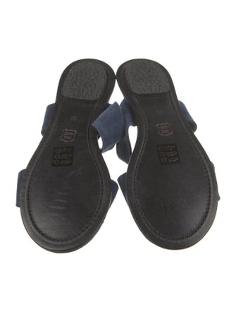 The Old Curiosity Shop Suede Studded Accents Slides