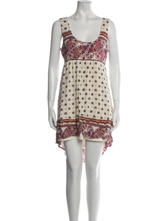 Thaddeus O'Neil Printed Knee-Length Dress