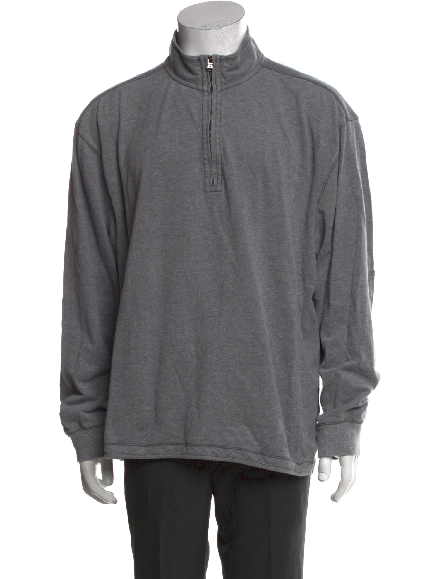 Thaddeus O'Neil Mock Neck Long Sleeve Sweatshirt