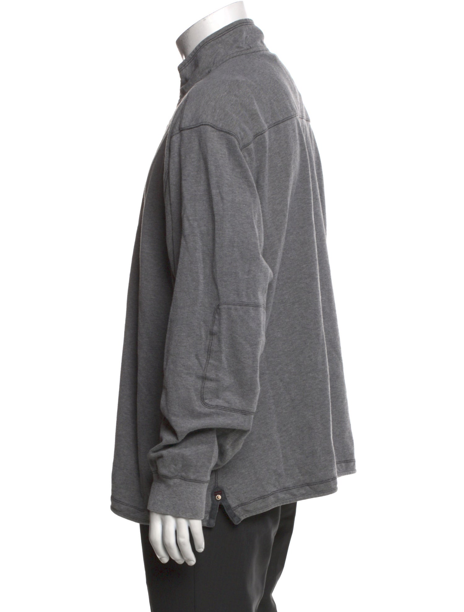 Thaddeus O'Neil Mock Neck Long Sleeve Sweatshirt