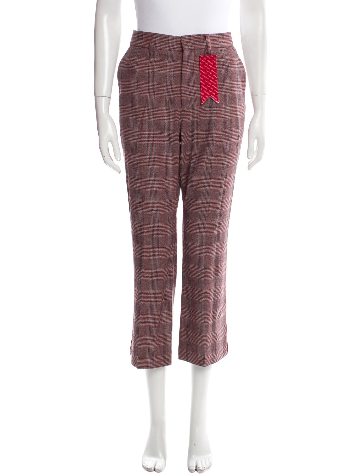 The Gigi Plaid Print Straight Leg Pants