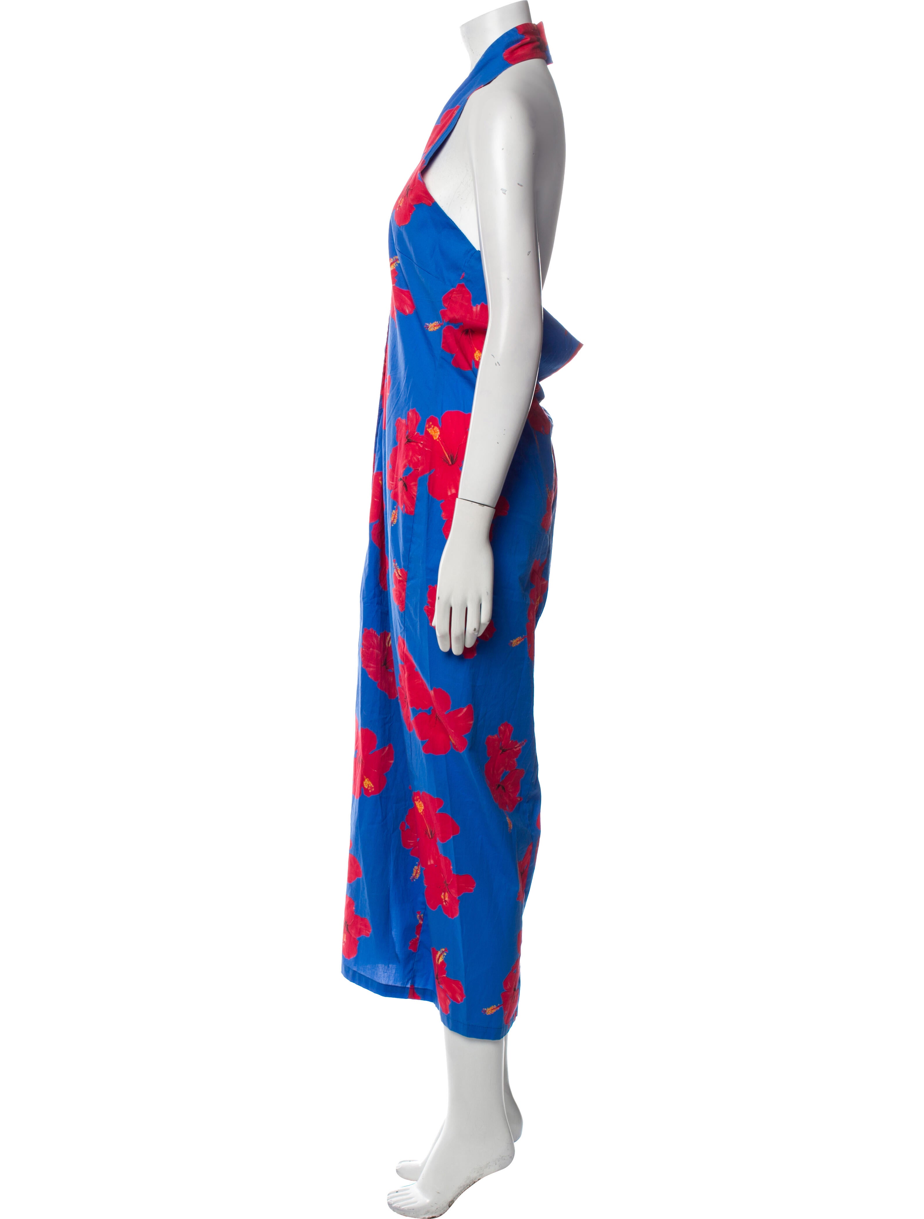 THE LULO PROJECT Floral Print Long Dress