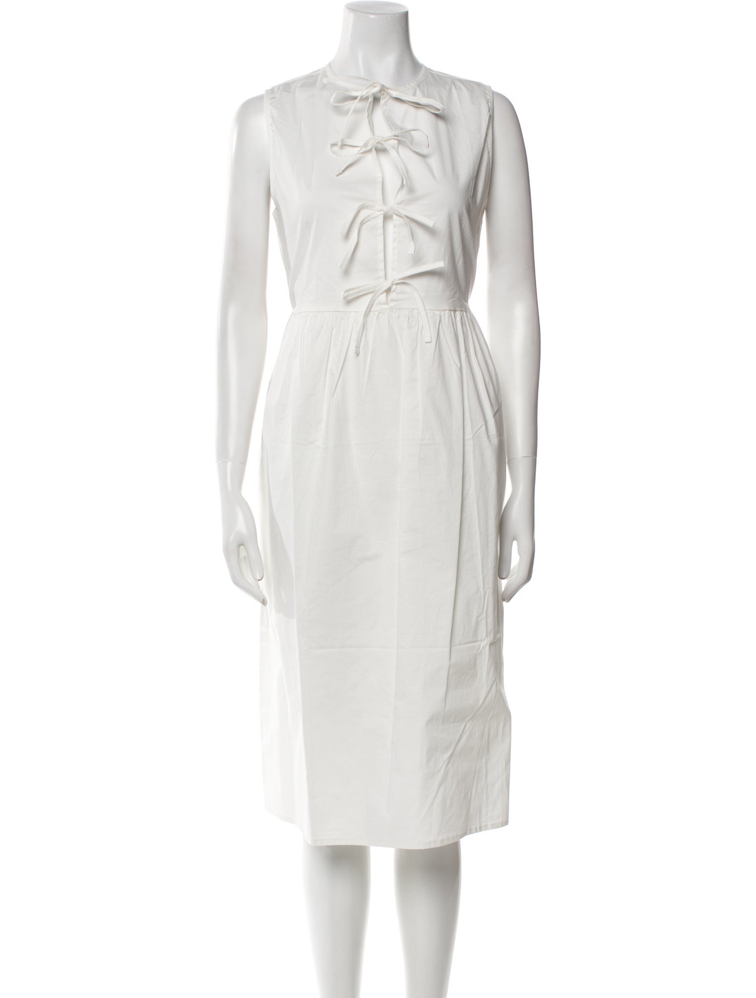 THE LULO PROJECT Tie Neck Midi Length Dress w/ Tags