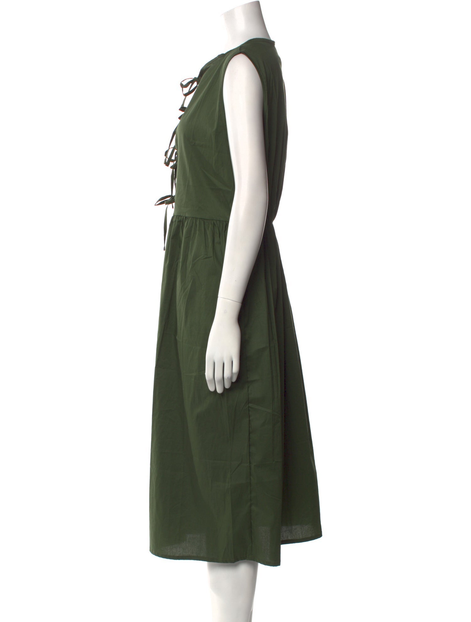 THE LULO PROJECT Tie Neck Midi Length Dress w/ Tags