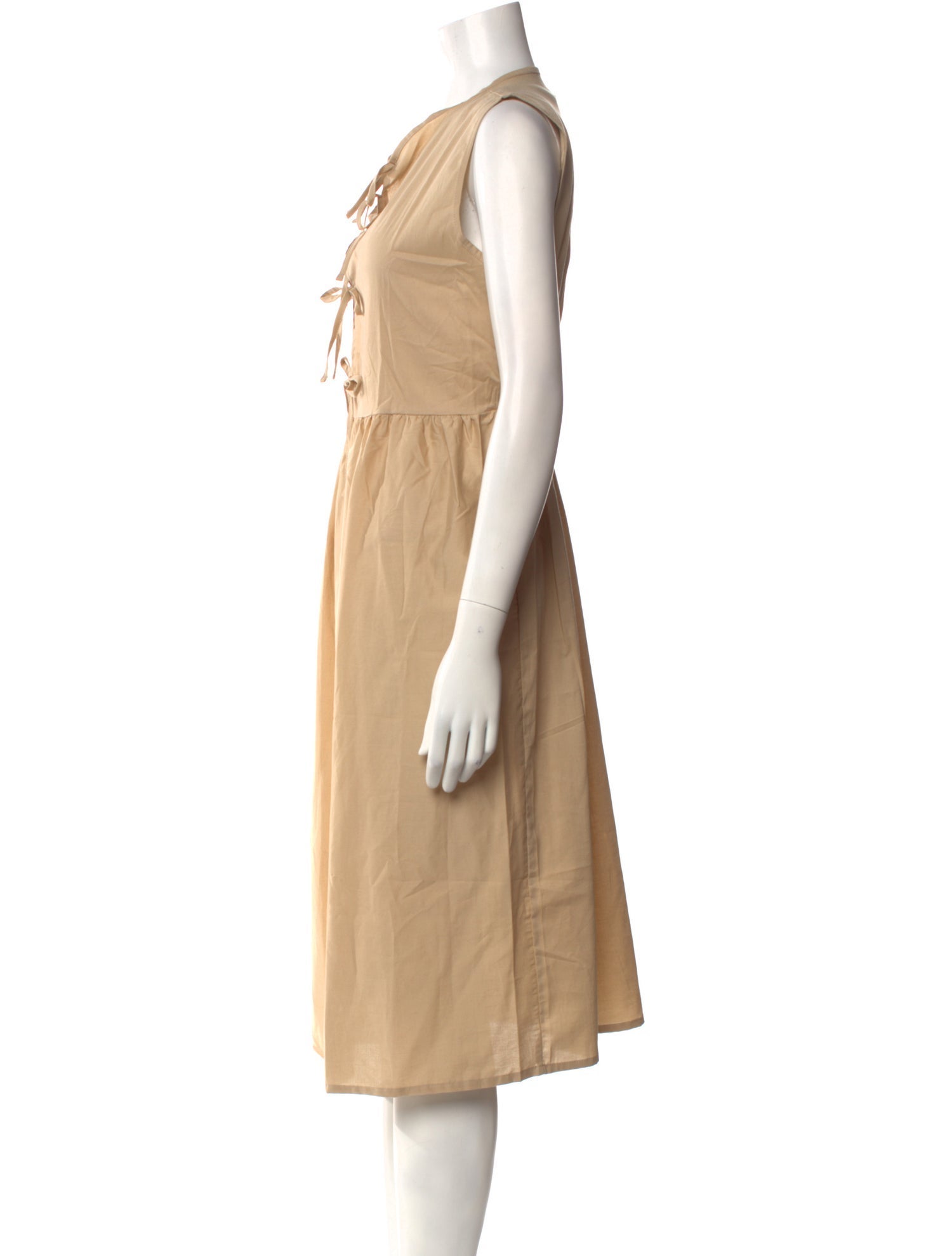 THE LULO PROJECT Tie Neck Midi Length Dress w/ Tags