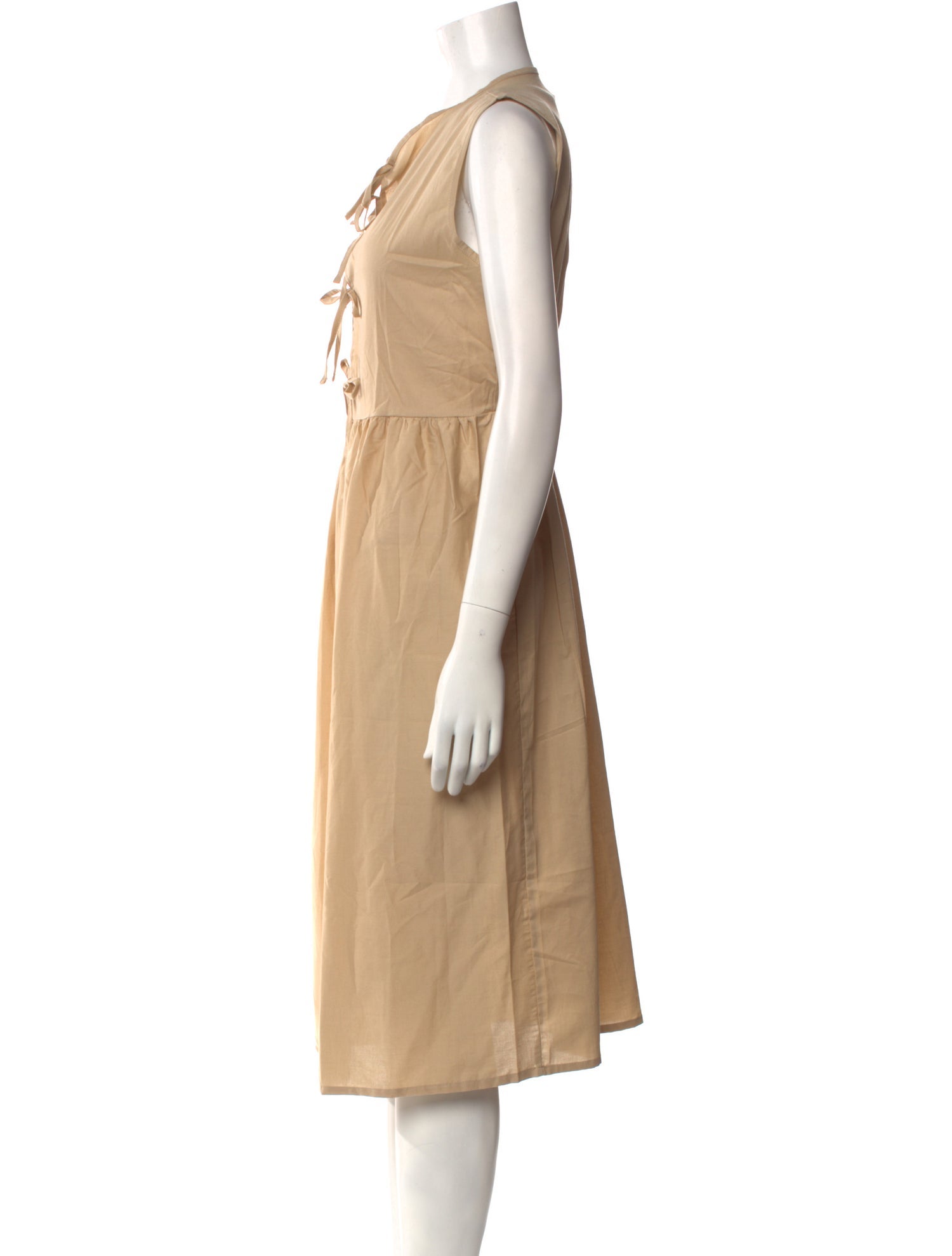 THE LULO PROJECT Tie Neck Midi Length Dress w/ Tags