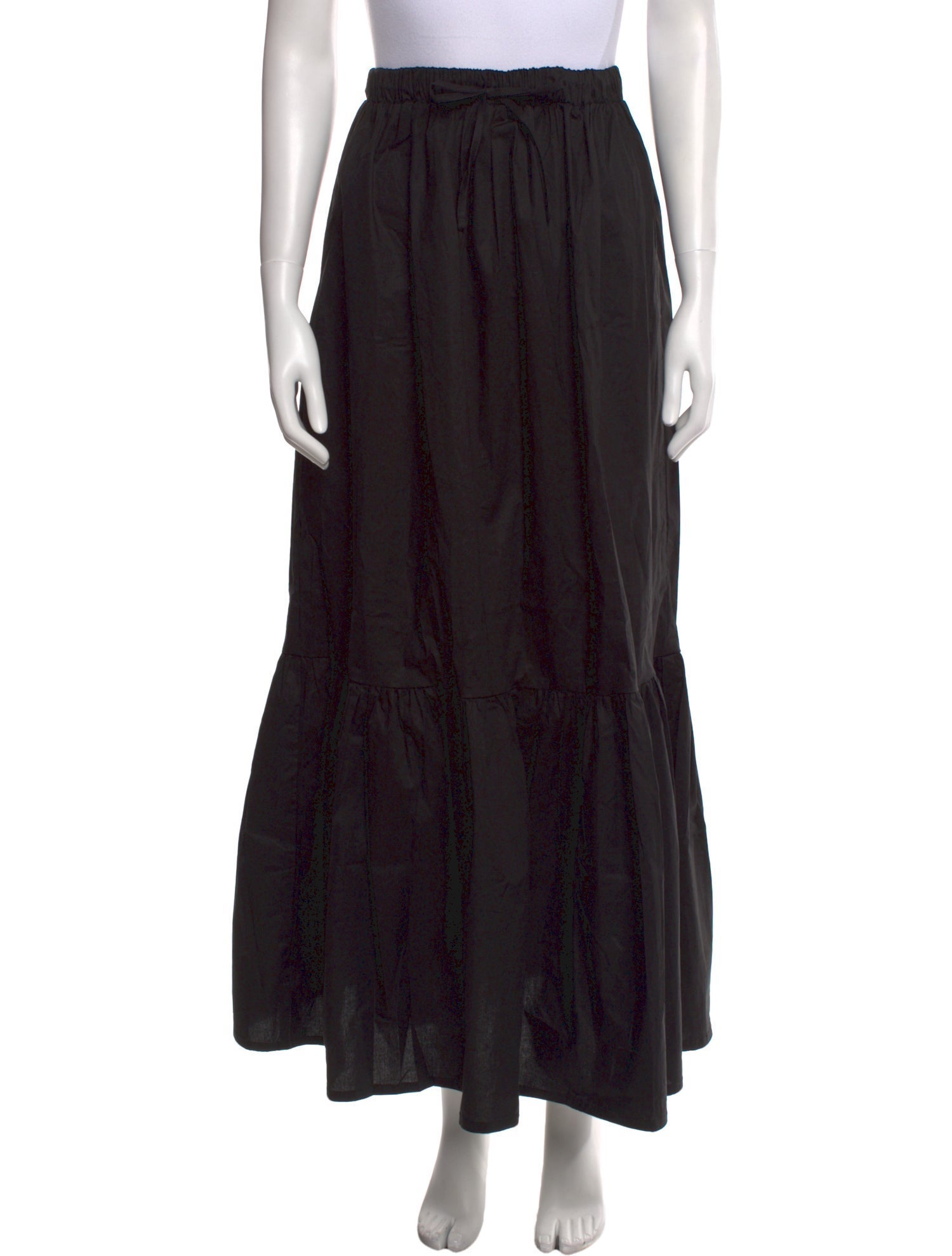 THE LULO PROJECT Pleated Accents Midi Length Skirt w/ Tags