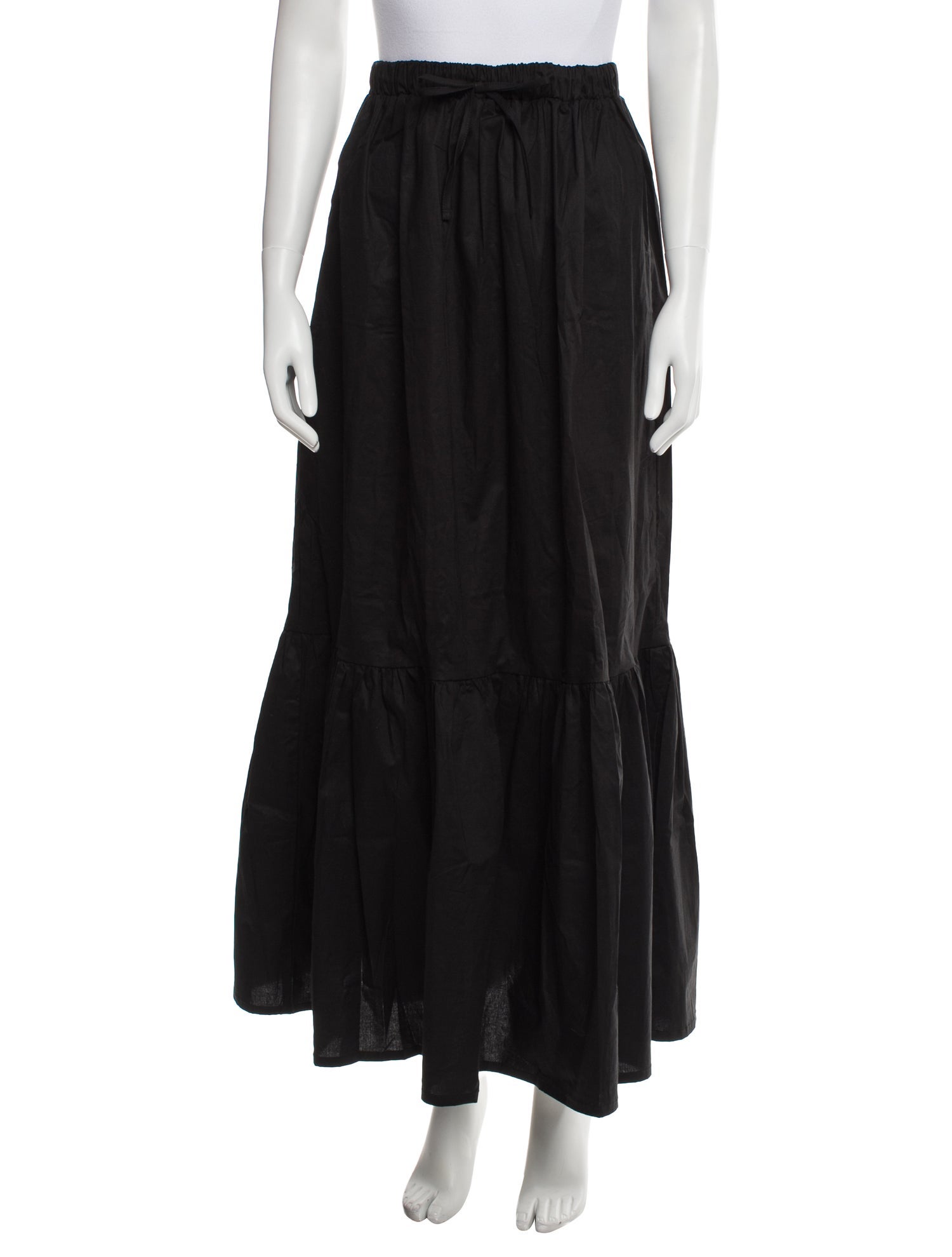 THE LULO PROJECT Pleated Accents Midi Length Skirt w/ Tags