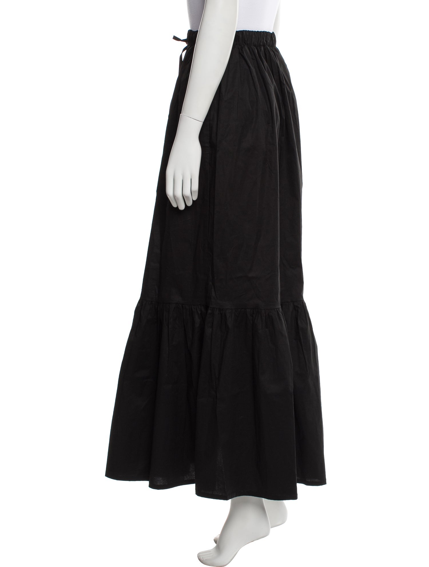 THE LULO PROJECT Pleated Accents Midi Length Skirt w/ Tags