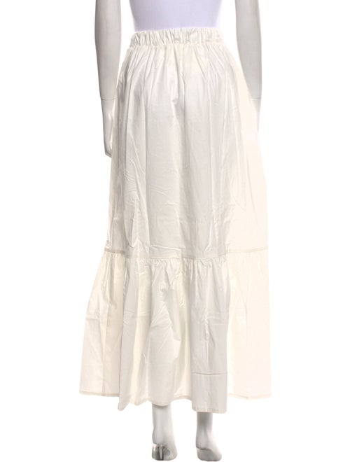 THE LULO PROJECT Pleated Accents Long Skirt