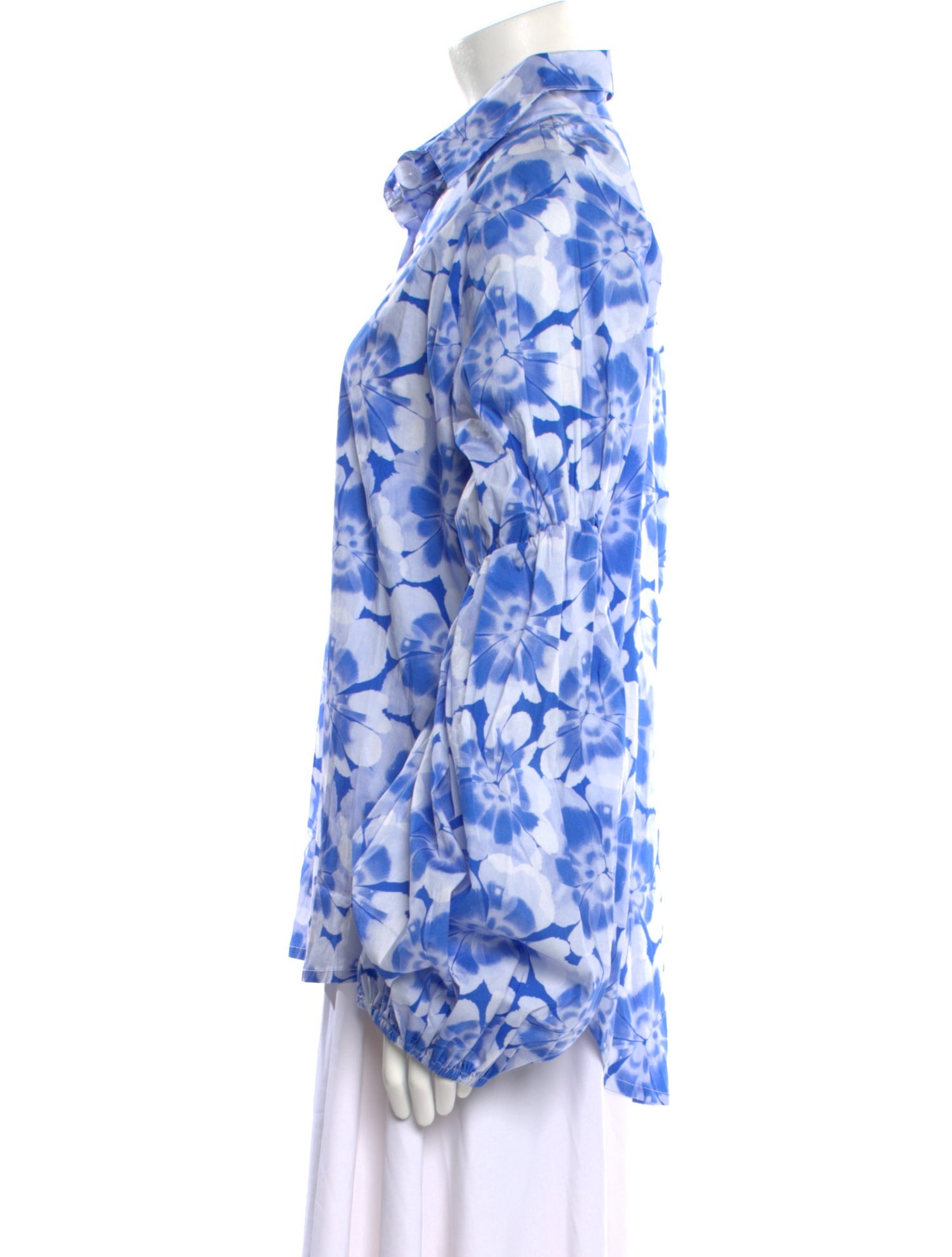 THE LULO PROJECT Floral Print Long Sleeve Button-Up Top w/ Tags