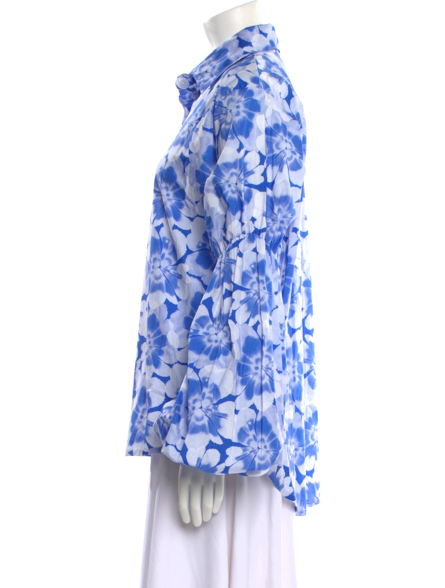 THE LULO PROJECT Printed Long Sleeve Button-Up Top w/ Tags