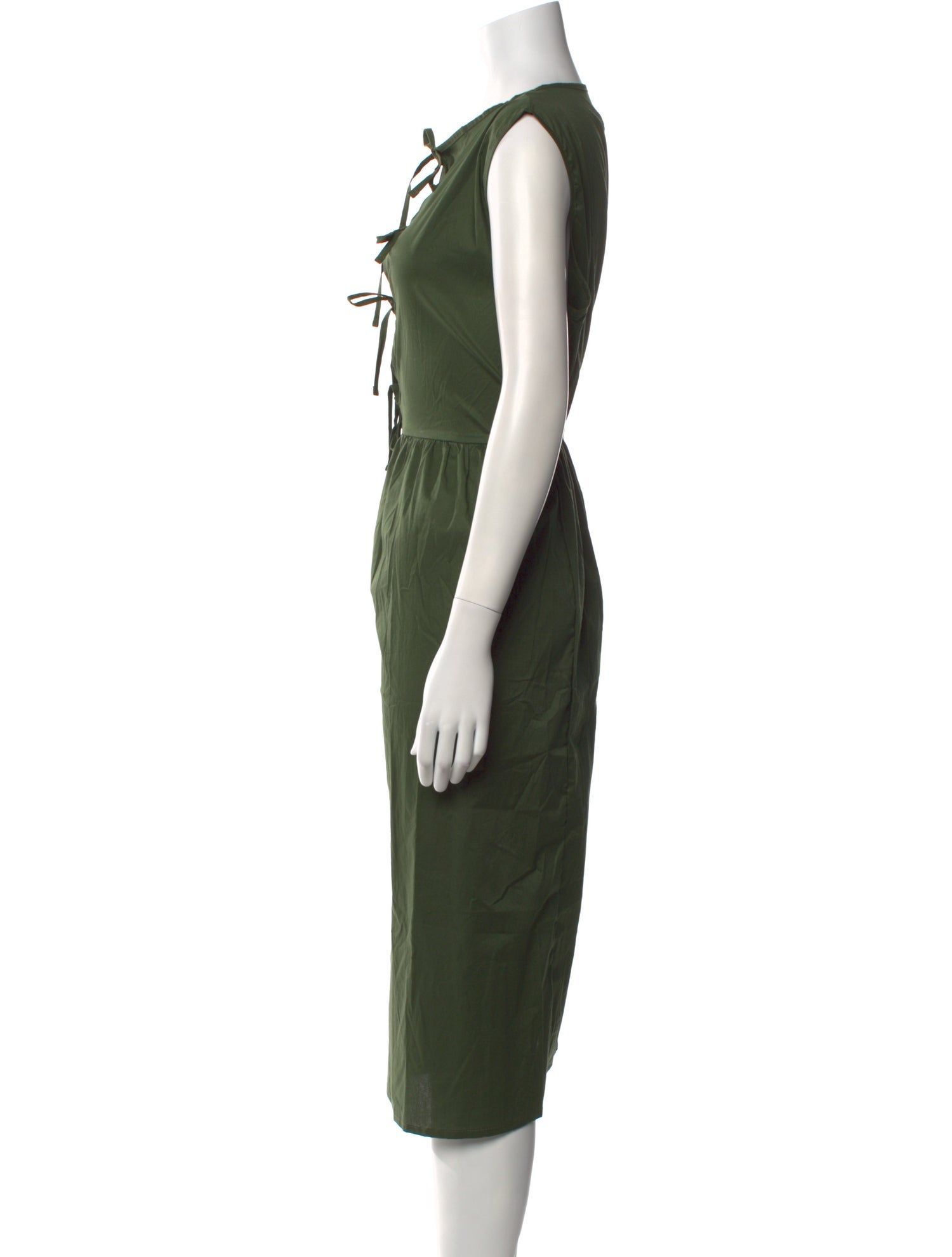 THE LULO PROJECT Tie Neck Midi Length Dress w/ Tags