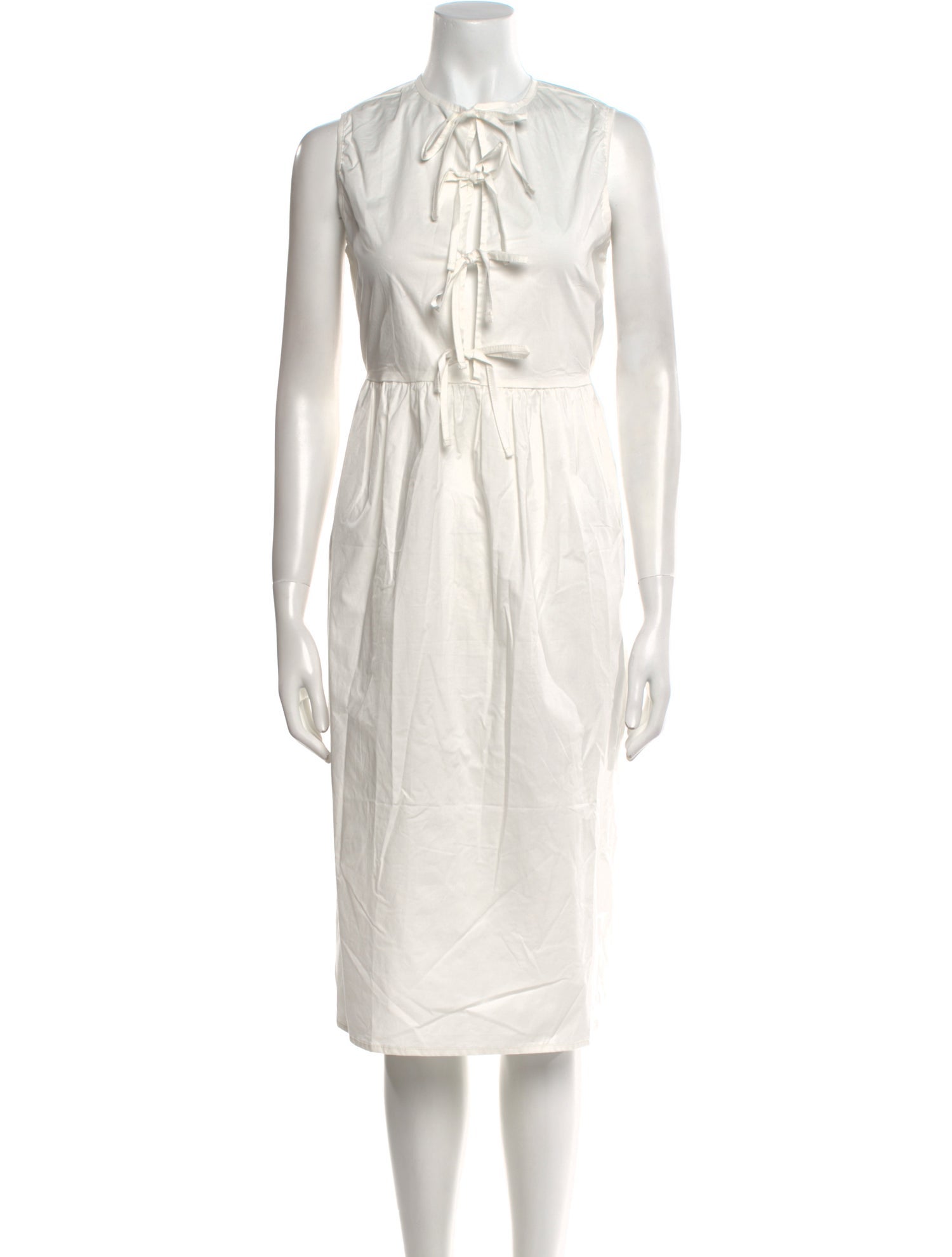 THE LULO PROJECT Tie Neck Midi Length Dress w/ Tags